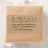 Thank You Kraft Paper Style Business Package ラベル (インサイチュ)