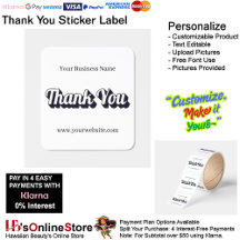 Thank You Label Elegant Packaging Promoting 28