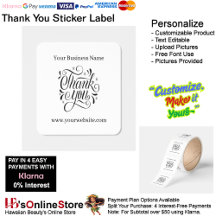 Thank You Label Elegant Packaging Promoting 29