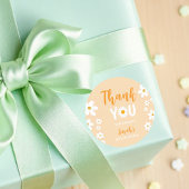 Thank you label for Daisy's birthday party CUSTOMI ラウンドシール