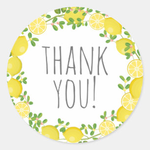 Thank You Lemon ラウンドシール