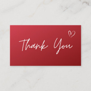 Thank You名刺作成 - 名刺デザイン・印刷 | Zazzle JP