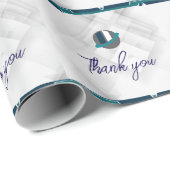 Thank you & Logo ホワイト ラッピングペーパー (ロールコーナー)