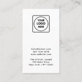 Thank You Logo | Modern White Business Design 割引カード (裏面)