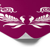 Thank You Lord Blessings Prayer Custom Burgundy  ポスター (角)