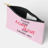 “Thank You LORD JESUS For Saving Me!” アクセサリーポーチ (見開き)