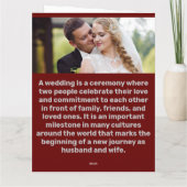 Thank You Loveハート結婚のカード サンキューカード (裏面)