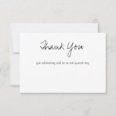 Thank You Love Flat Card 3.5インチx 5インチ サンキューカード (裏面)