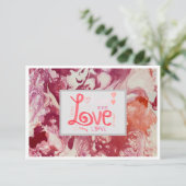 Thank You Love Flat Card 3.5" x 5" – 赤 サンキューカード (スタンド正面)