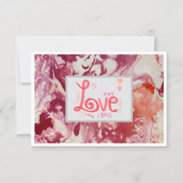 Thank You Love Flat Card 3.5" x 5" – 赤 サンキューカード