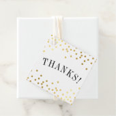 THANK YOU LUXEスタイリッシュ金ゴールド紙吹雪ス感謝していポット フェイバータグ (インサイチュ)