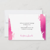 THANK YOU LUXEモダン gilded金ゴールドピンクブラック サンキューカード (裏面)