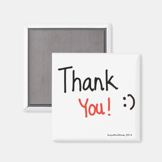 Thank You Magnet マグネット (正面/裏面)