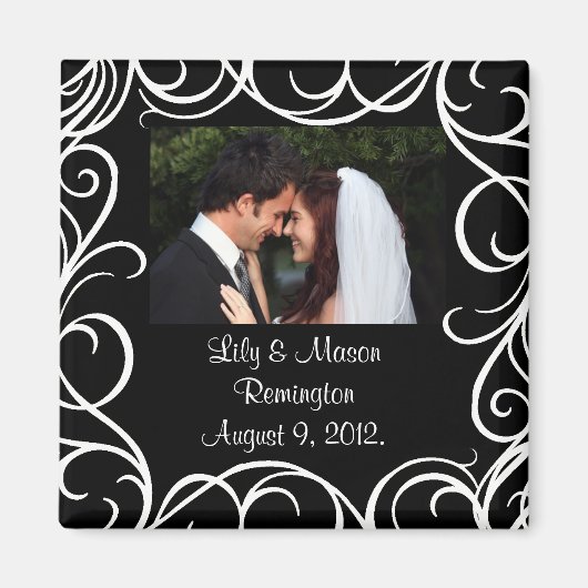 Thank You Magnets with Swirls マグネット (正面)