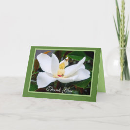 Thank You Magnolia and Honeybees Green Frame Card サンキューカード