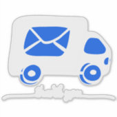 Thank you Mail Box Decal Sticker, Thank you label, シール (正面)