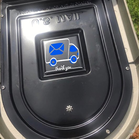 Thank you Mail Box Decal Sticker, Thank you label, シール