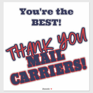 Thank You Mail Carriersあなたは最高の. シール