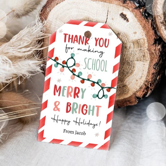 Thank You Making School and メリー Bright ギフトタグ
