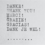 Thank you Many Languages シール (正面)