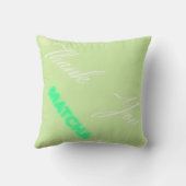 " Thank you , matcha" クッション (裏面)