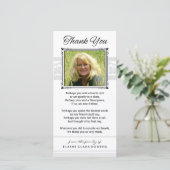 Thank You Memorial White & Grayフォトカード サンキューカード (スタンド正面)