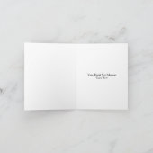 Thank You Men's Excavator Note Card Construction サンキューカード (内部)