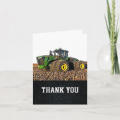 Thank You Men's Tractor Farm Equipment Machines サンキューカード (正面)