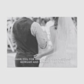 Thank You Messageの写真結婚ティッシュペーパー 薄葉紙 (正面)