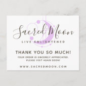 Thank You Metaphysical Moon Minimalist 4-Photo ポストカード (正面)