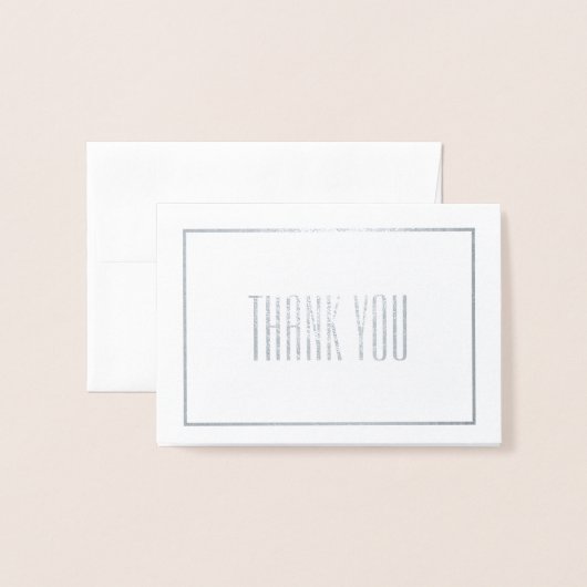 Thank You Mini 箔カード (封筒付き正面)