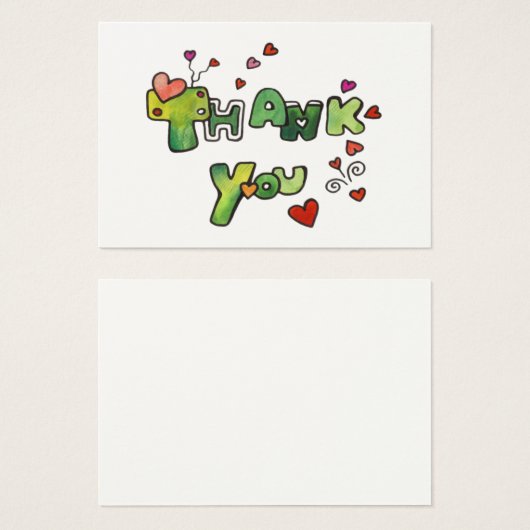Thank You Mini Card (正面&裏面)