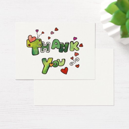 Thank You Mini Card (デスク)