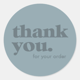 Thank You Minimalistミニマル Business Station ラウンドシール