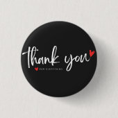 Thank You Minimalist Button Badge 缶バッジ (正面)