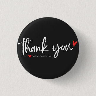 Thank You Minimalist Button Badge 缶バッジ