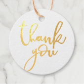 THANK YOU MODERN HANDLETTERED Writechnology フェイバータグ (正面)