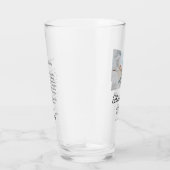 Thank you modern simple wedding couple name messag タンブラーグラス (右)