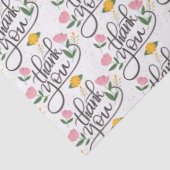 Thank you-Modern typography & floral accents 薄葉紙 (詳細)
