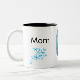 Thank you Mom Mug - Mystery Magic Butterflies ツートーンマグカップ