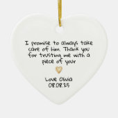 Thank You Mother of the Groom Keepsake セラミックオーナメント (正面)