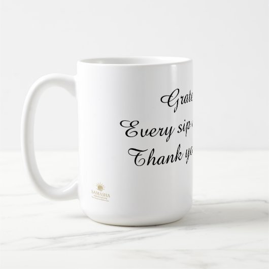thank you Mug 15oz コーヒーマグカップ (左)