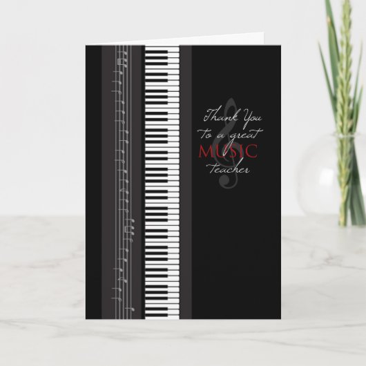 Thank You Music先生 サンキューカード (正面)