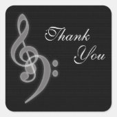 Thank You - Music Squareスタンプ スクエアシール (正面)