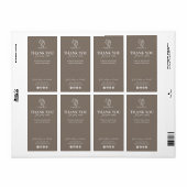 Thank You Neutral Beige Beauty Shipping label ラベル (フルシート)