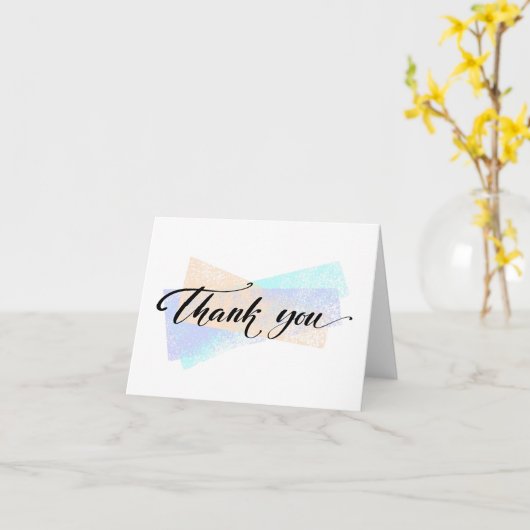 Thank You Noteカード カード (黄色い花)