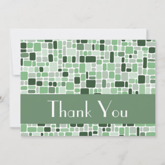 Thank You Noteカード(Cobblestone Green) ノートカード