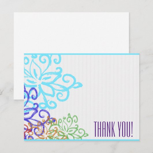 Thank You Note - Double-sided ポストカード (正面/裏面)