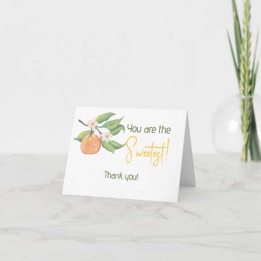 Thank you Note from the Little Cutie サンキューカード (正面)