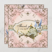 Thank You Notes – エンチャント妖精の国プリンセス サンキューカード (正面/裏面)